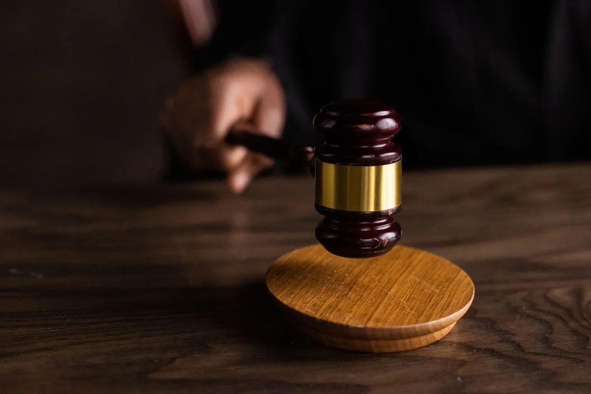 Gavel representing legal compliance