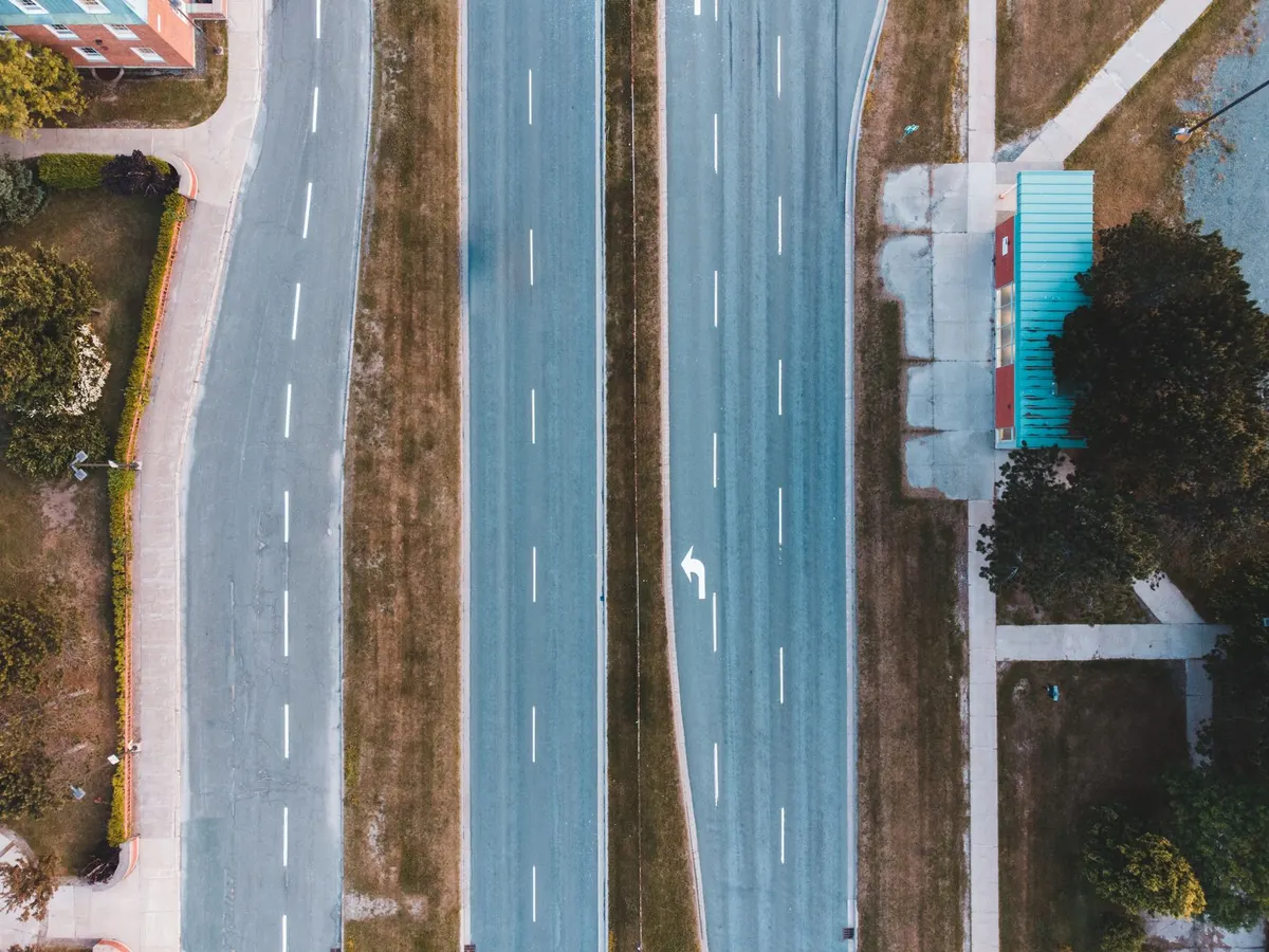 Two diverging paths representing different outcomes