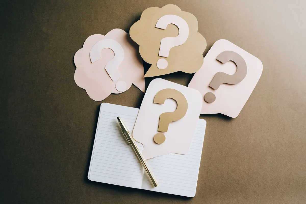 Person thinking about a question