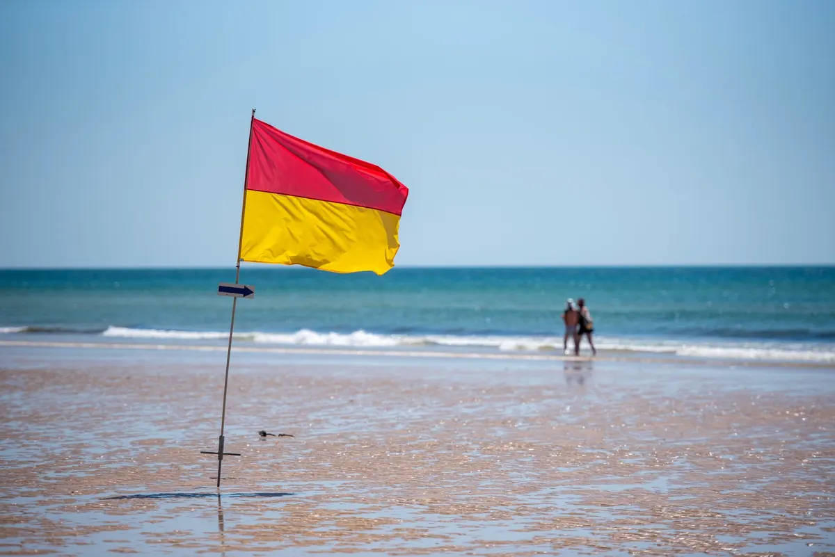 Red flag symbolising a warning sign
